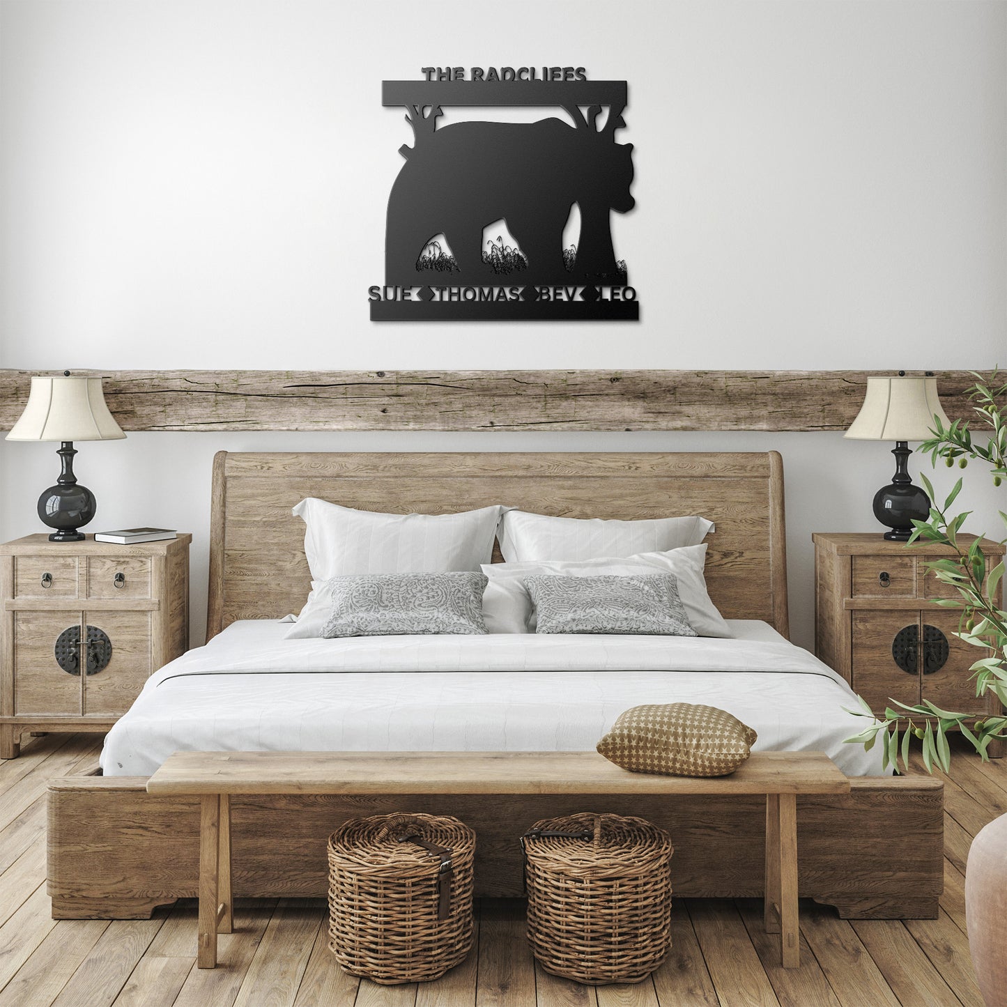 Arte de pared troquelado personalizado "OSO"