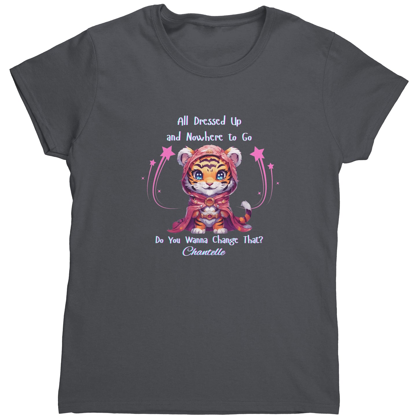 Camiseta personalizada "Gato: ¡Todo disfrazado y sin dónde ir!" para ella