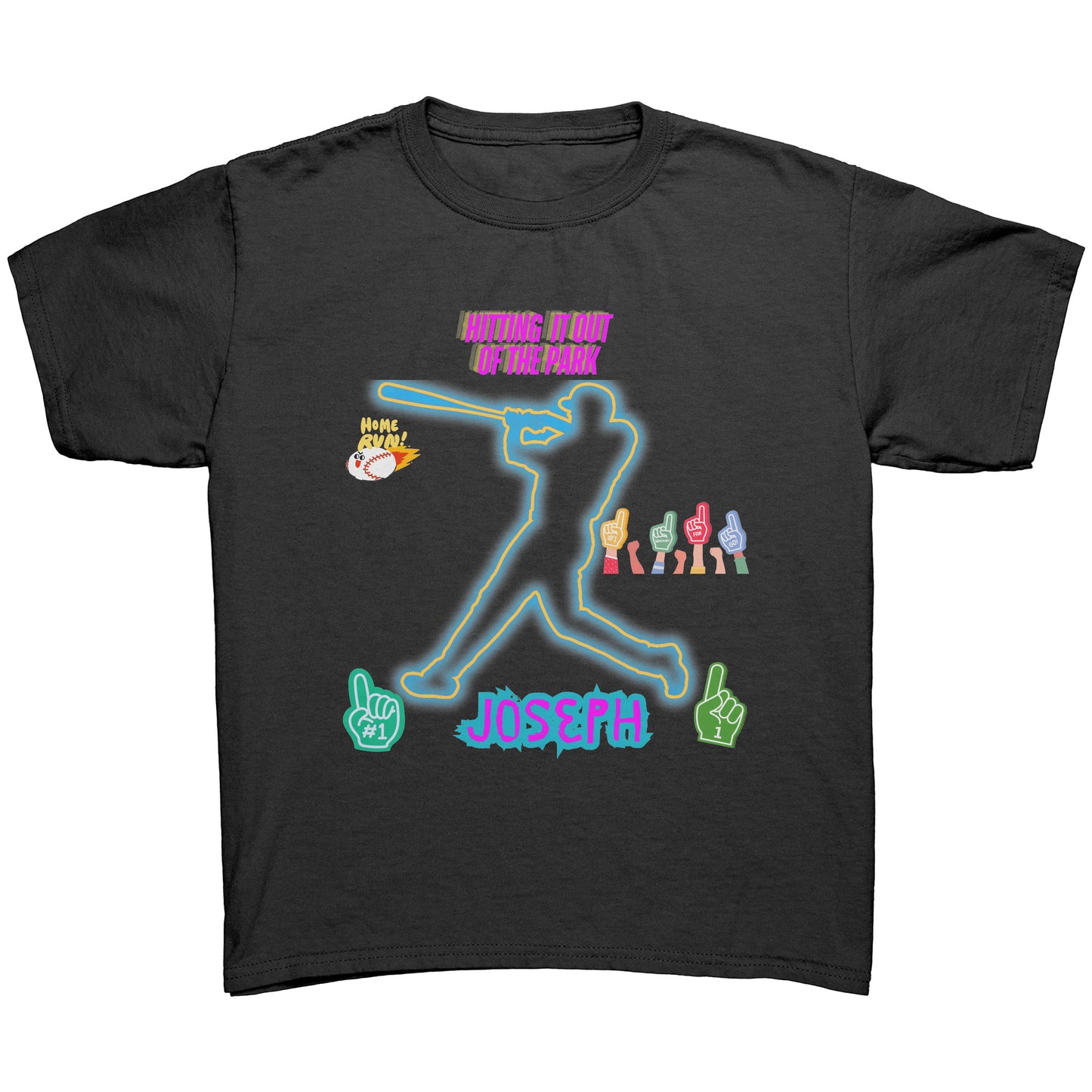 Camiseta juvenil personalizada "Golpeando el balón"