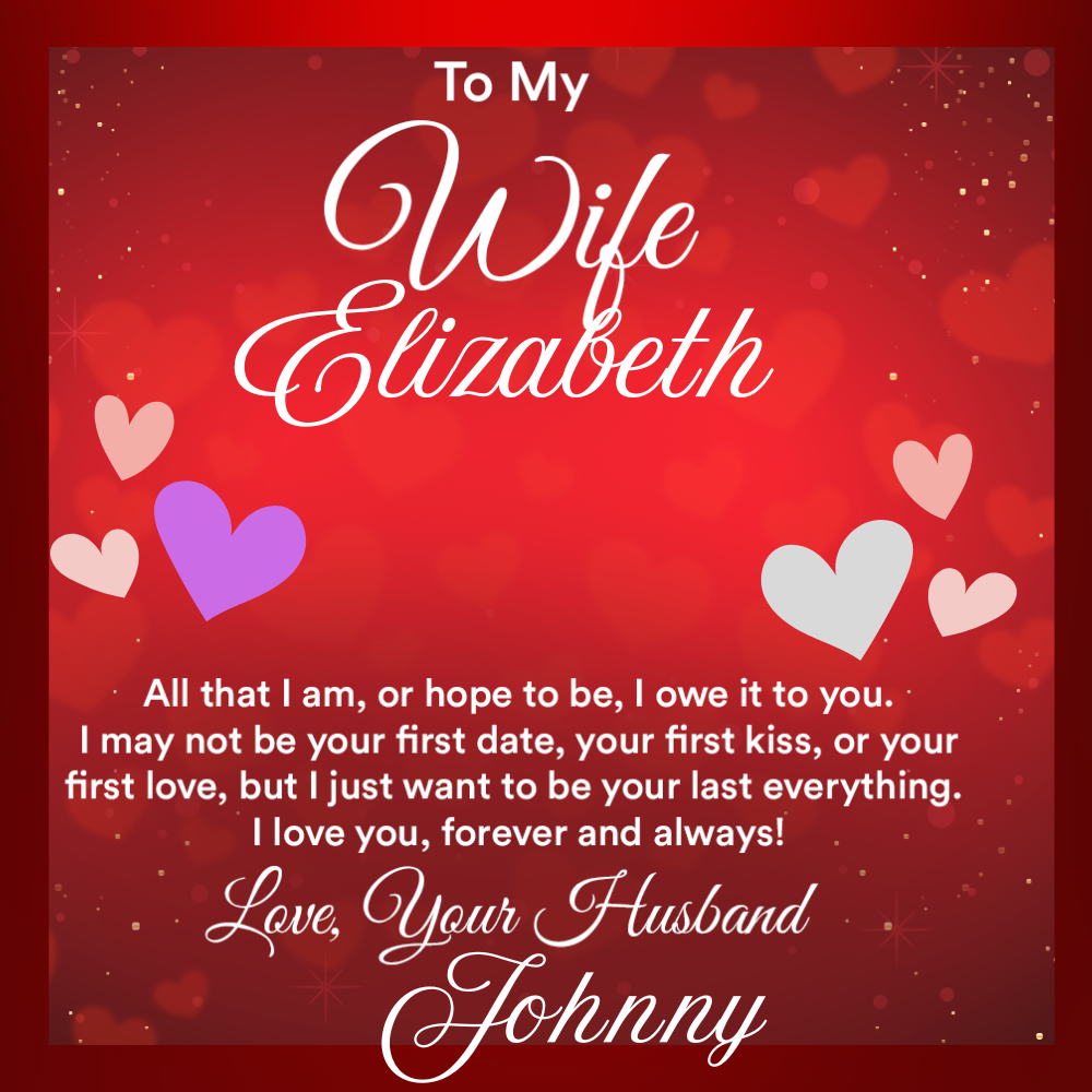 Personalized Photo and Engraved "To My Wife" Circle Bangle