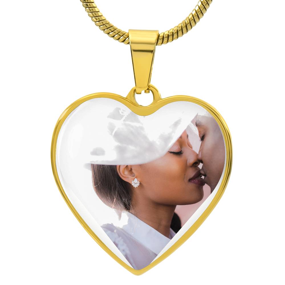 Photo Heart-Shaped Pendant