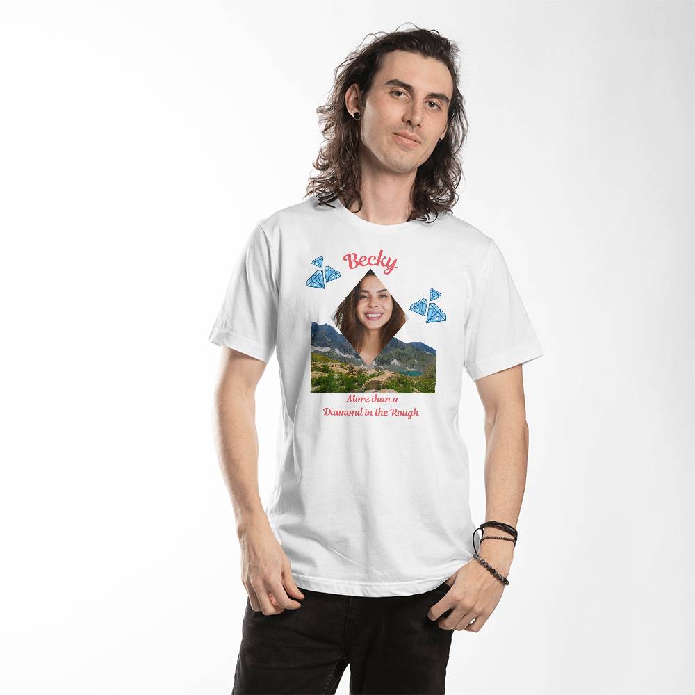 Personalized Photo Diamond in the Rough Tee