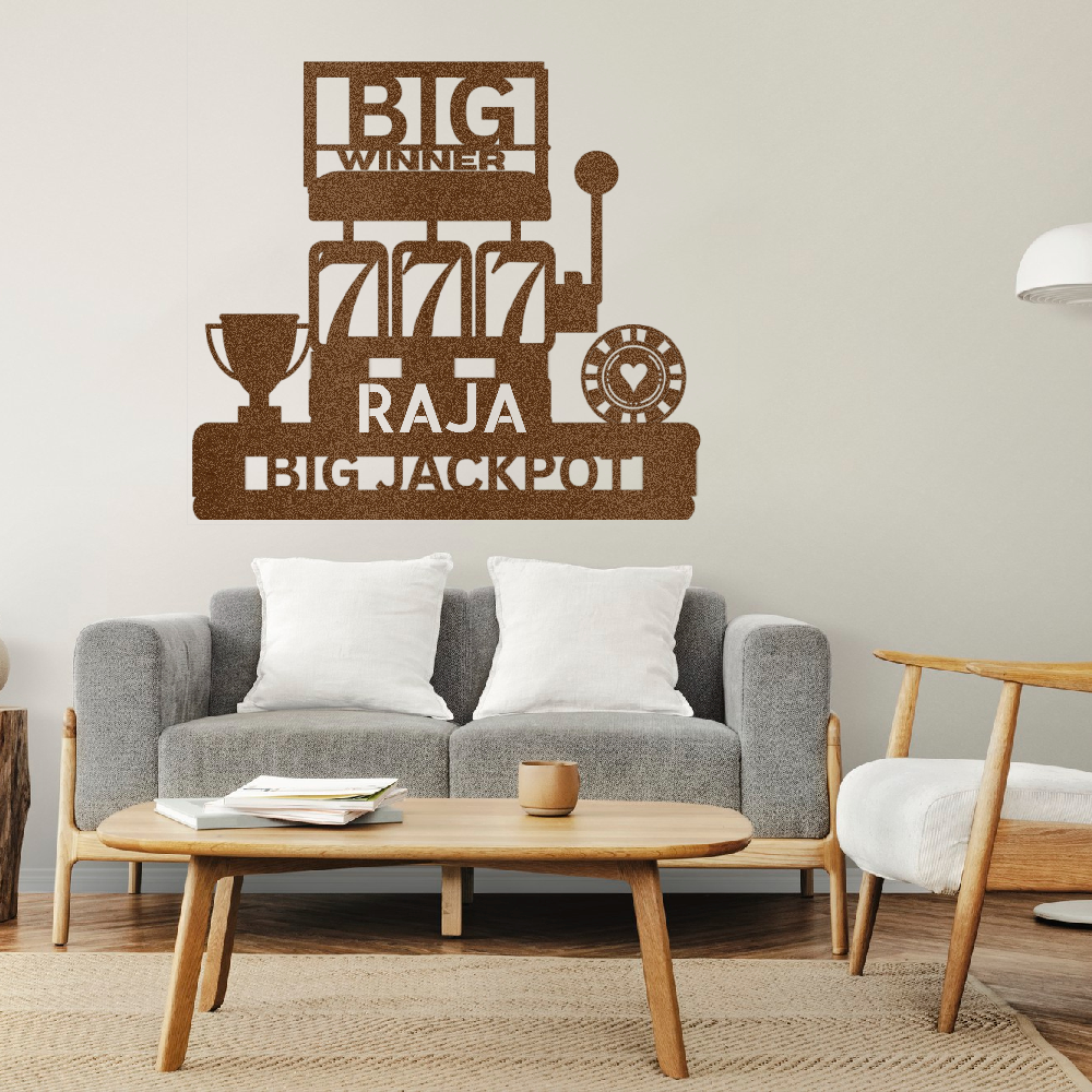 Customized Slot Machine Wall Decor