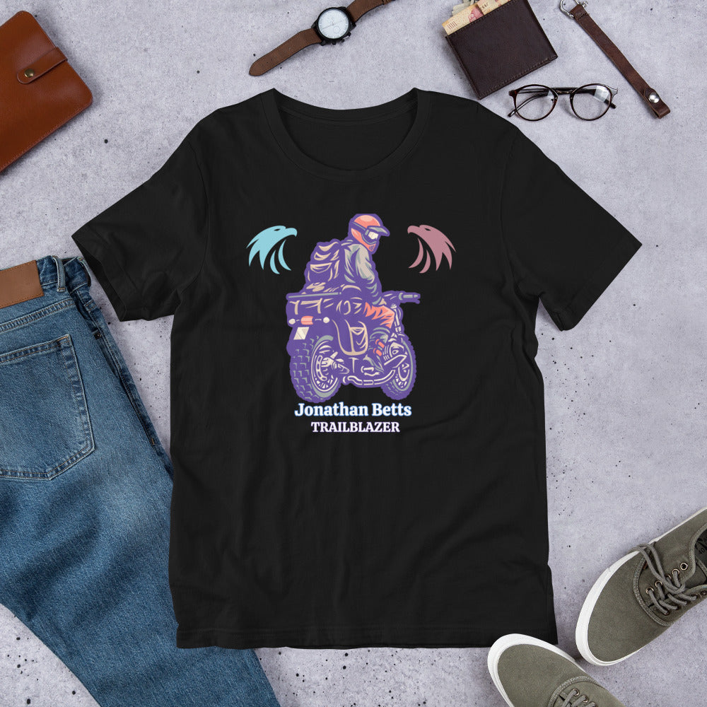 Personalized "Trailblazer" Motorcycle Rider Unisex t-shirt