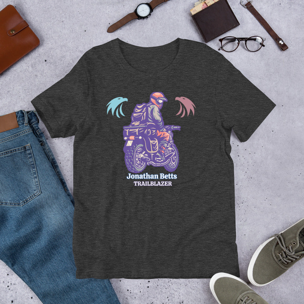 Personalized "Trailblazer" Motorcycle Rider Unisex t-shirt