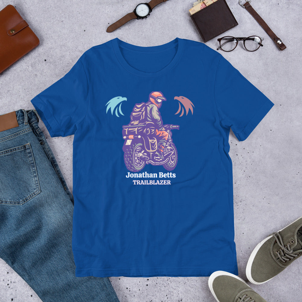 Personalized "Trailblazer" Motorcycle Rider Unisex t-shirt