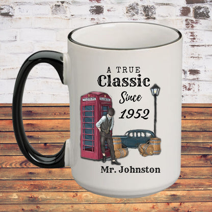 Personalized  "A True Classic Since [birth year]" Gift for Him