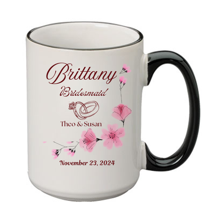 Personalized Maid Of Honor, Matron Of Honor, Bridesmaid Mug Gift