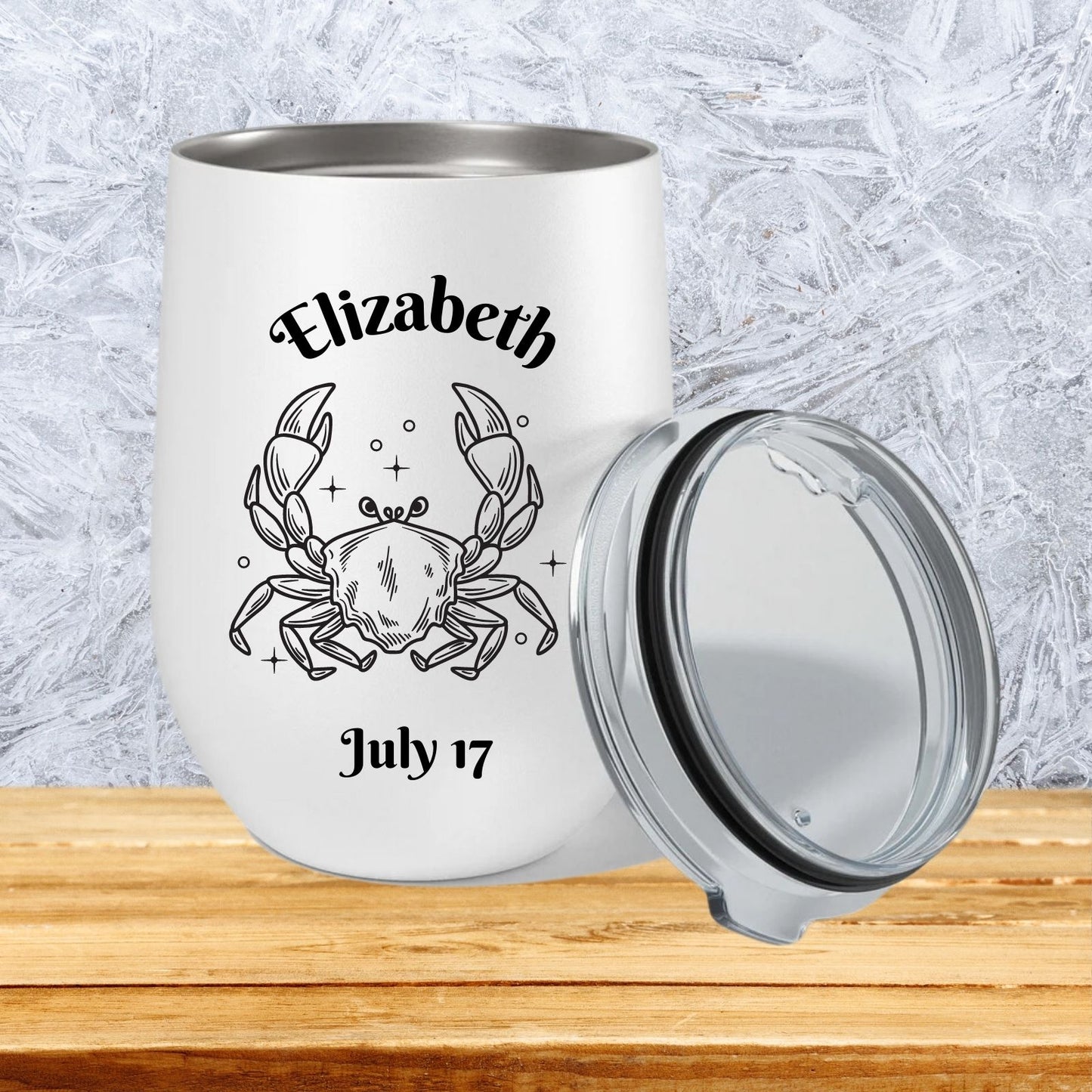 ZODIAC SIGN" BIRTHDAY WINE TUMBLER