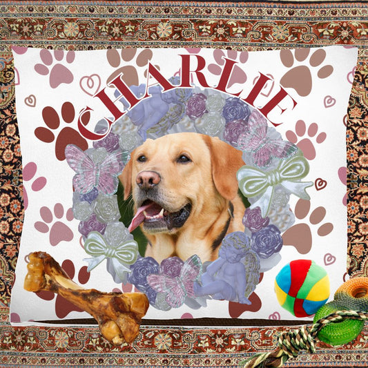Beautiful Personalized Photo Large Dog Bed