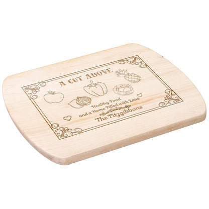 Personalized "A Cut Above" Hardwood Cutting Board