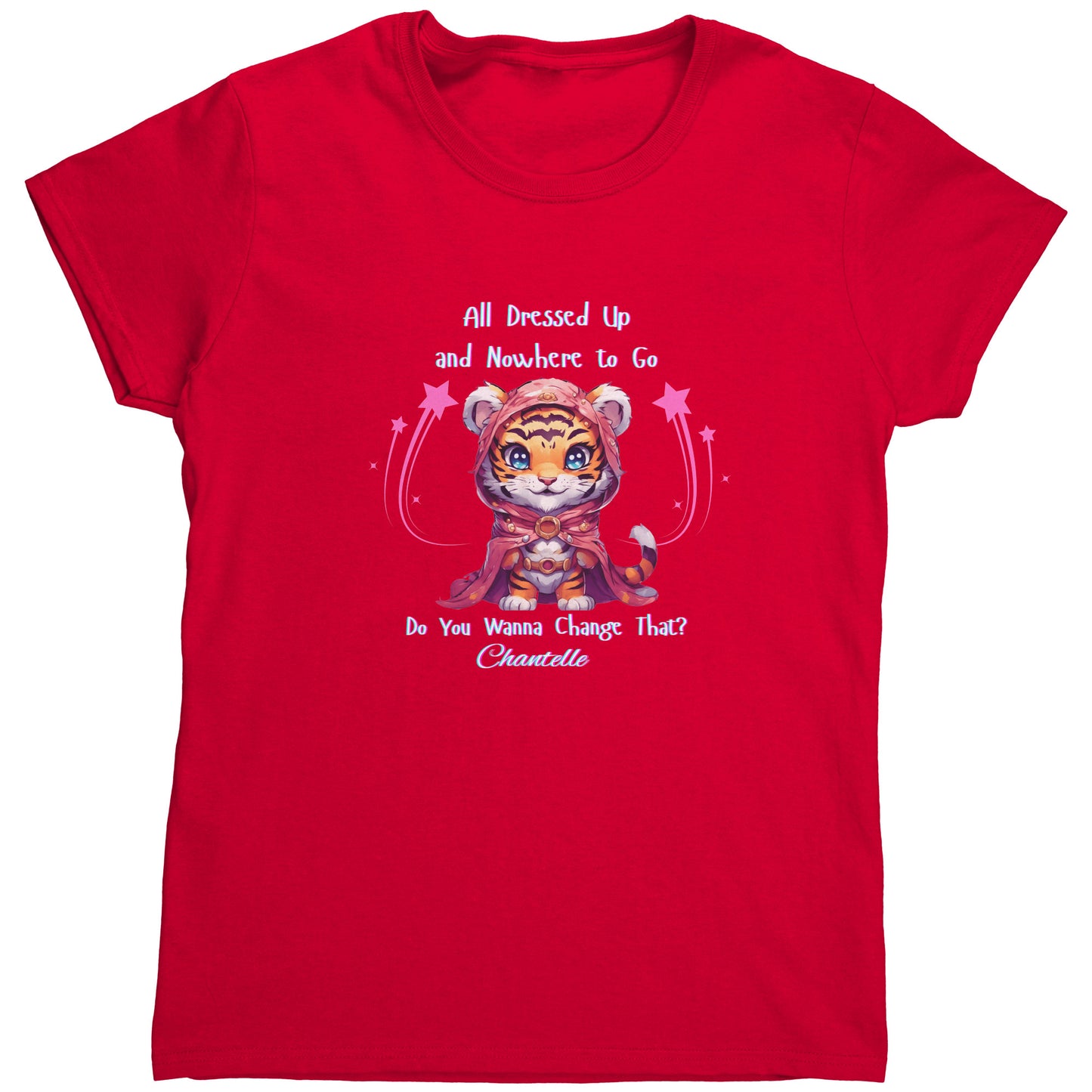 Camiseta personalizada "Gato: ¡Todo disfrazado y sin dónde ir!" para ella