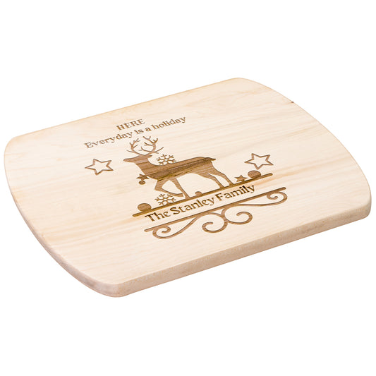 Personalized "Everyday is a Holiday" Hardwood Cutting Board