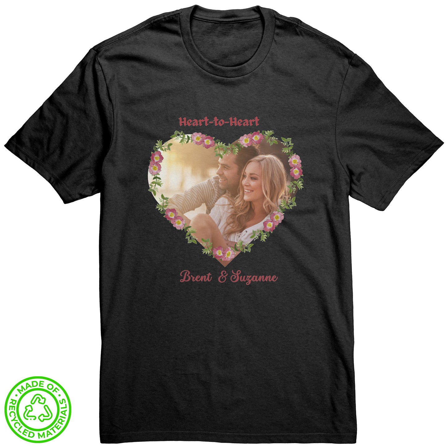 Personalized Heart-To-Heart Photo District Re-Tee