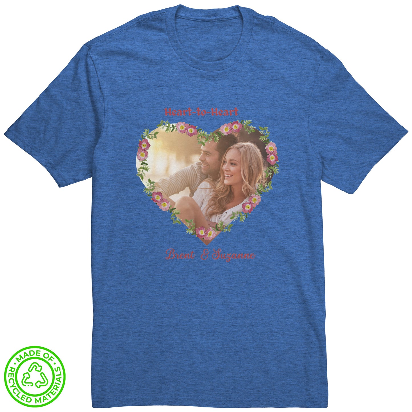 Personalized Heart-To-Heart Photo District Re-Tee