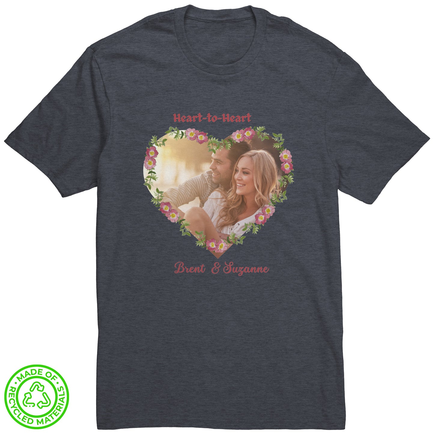 Personalized Heart-To-Heart Photo District Re-Tee