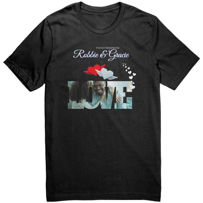 Personalized Love Couple  Photo Canvas Unisex Shirt