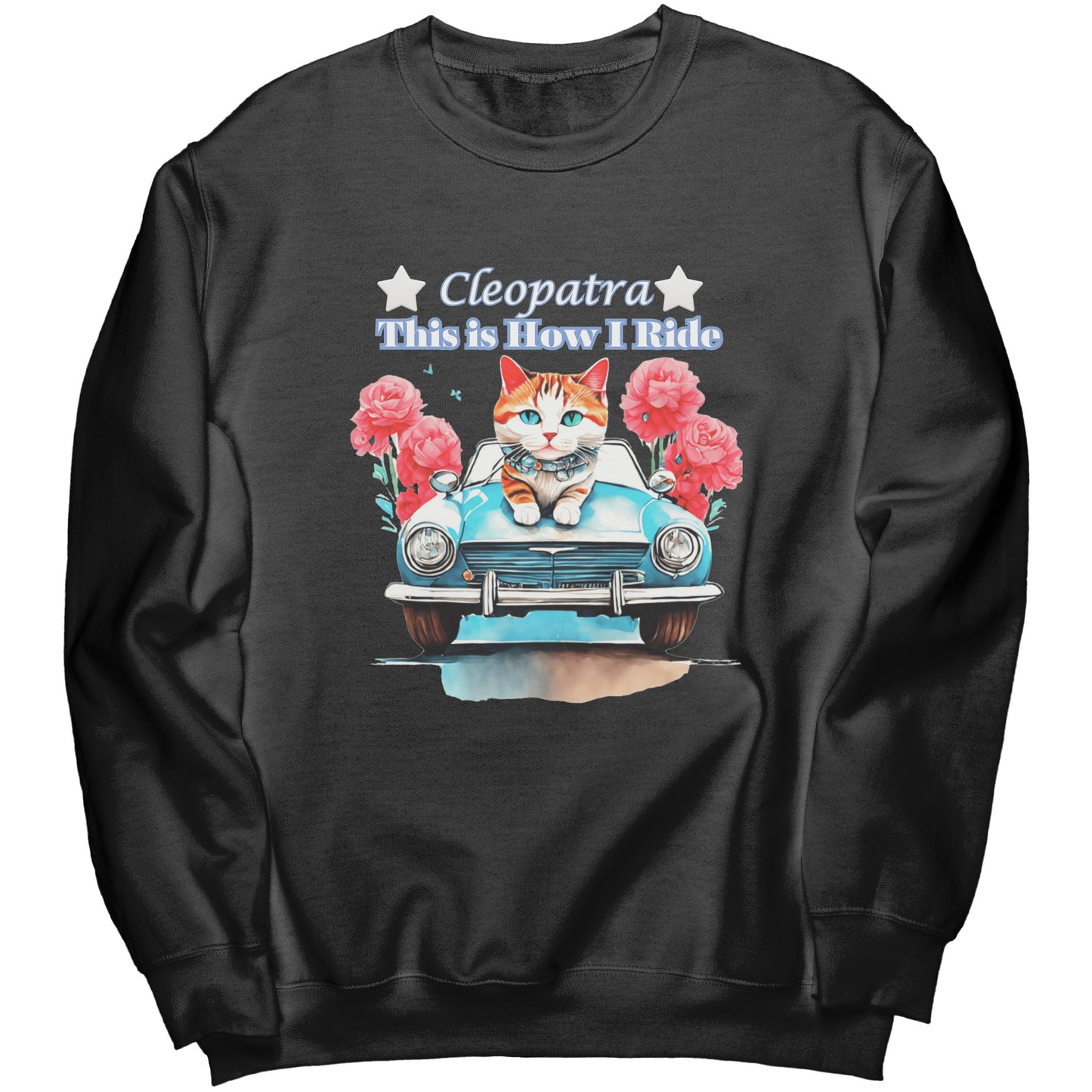 Sudadera de cuello redondo personalizada "Así conduzco"