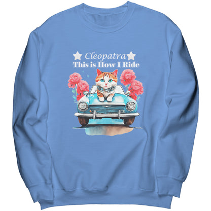 Sudadera de cuello redondo personalizada "Así conduzco"