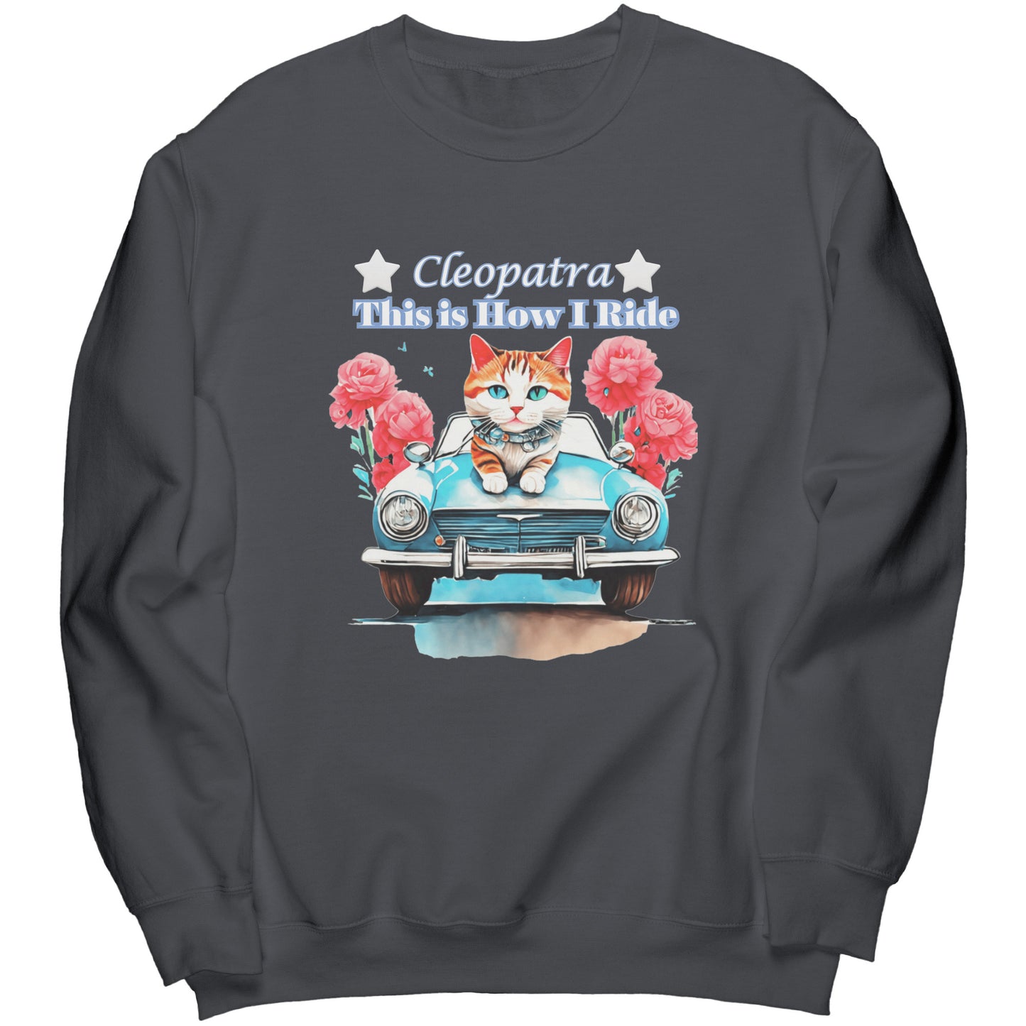 Sudadera de cuello redondo personalizada "Así conduzco"