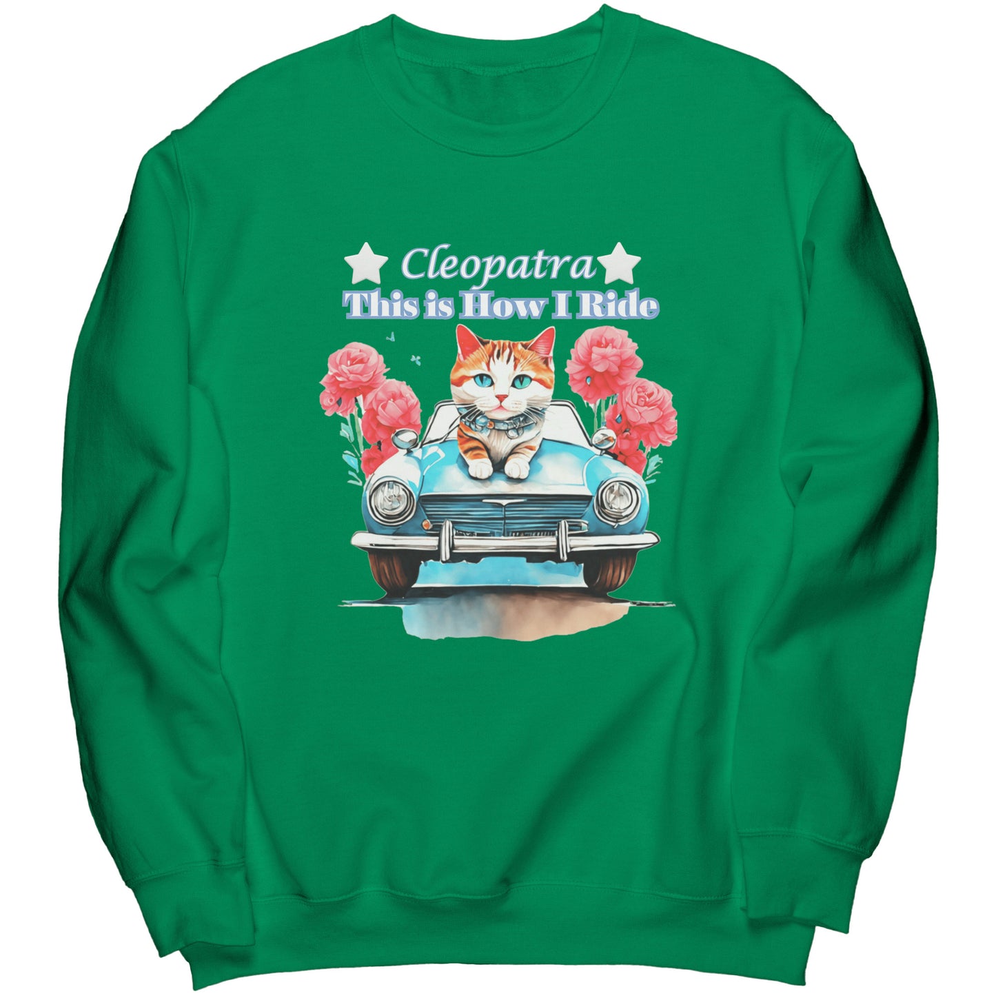 Sudadera de cuello redondo personalizada "Así conduzco"