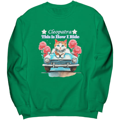 Sudadera de cuello redondo personalizada "Así conduzco"