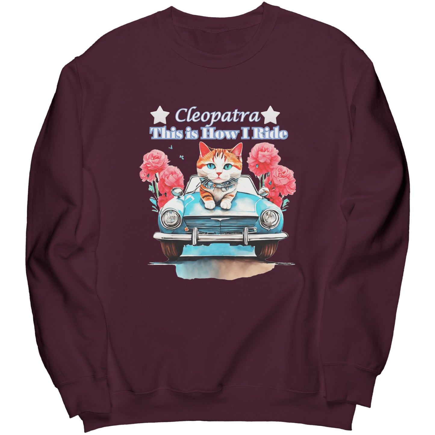 Sudadera de cuello redondo personalizada "Así conduzco"