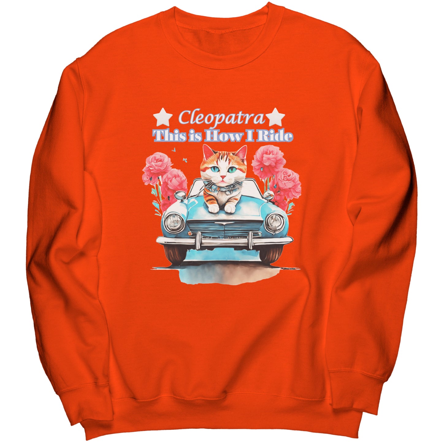 Sudadera de cuello redondo personalizada "Así conduzco"
