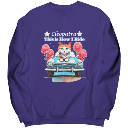Sudadera de cuello redondo personalizada "Así conduzco"