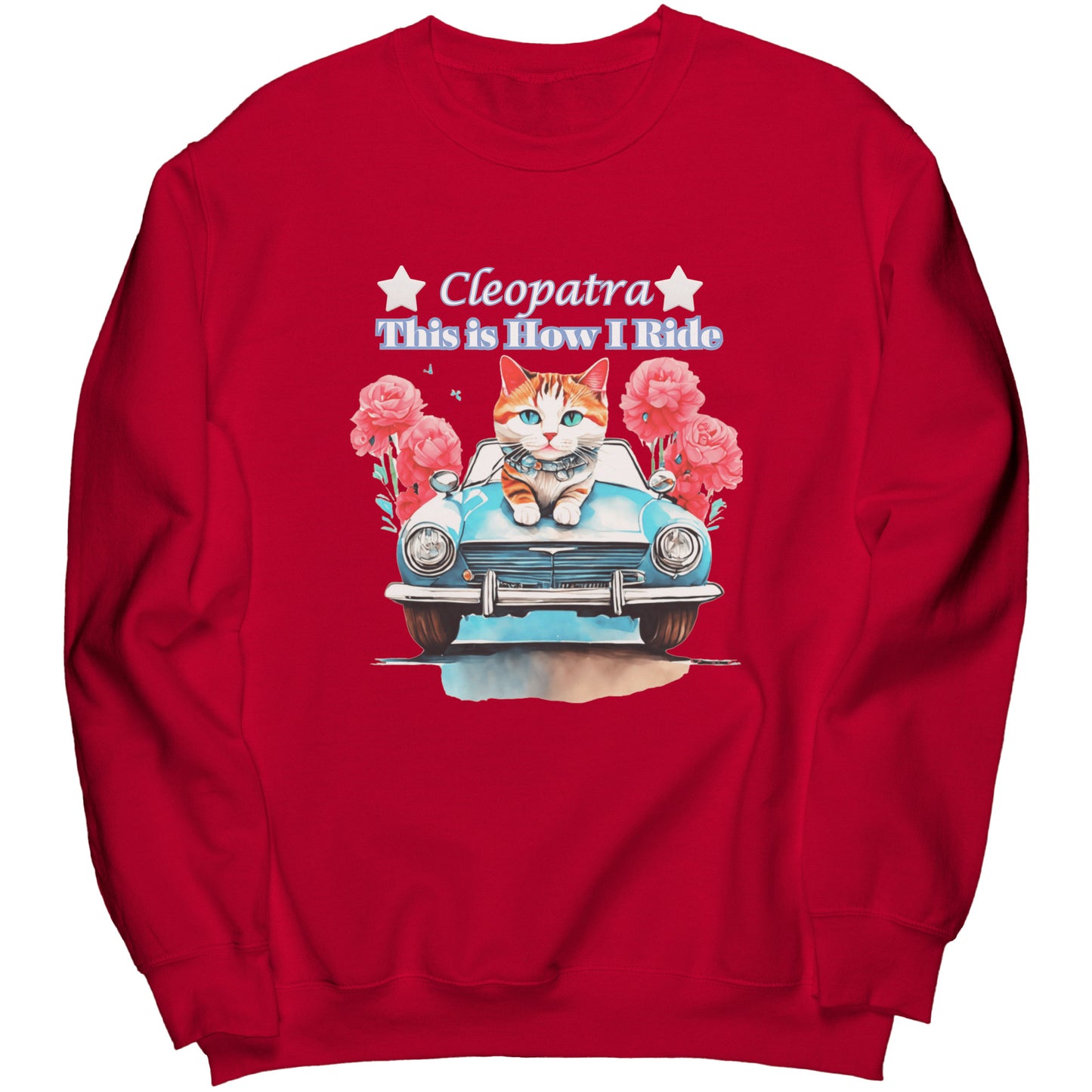Sudadera de cuello redondo personalizada "Así conduzco"