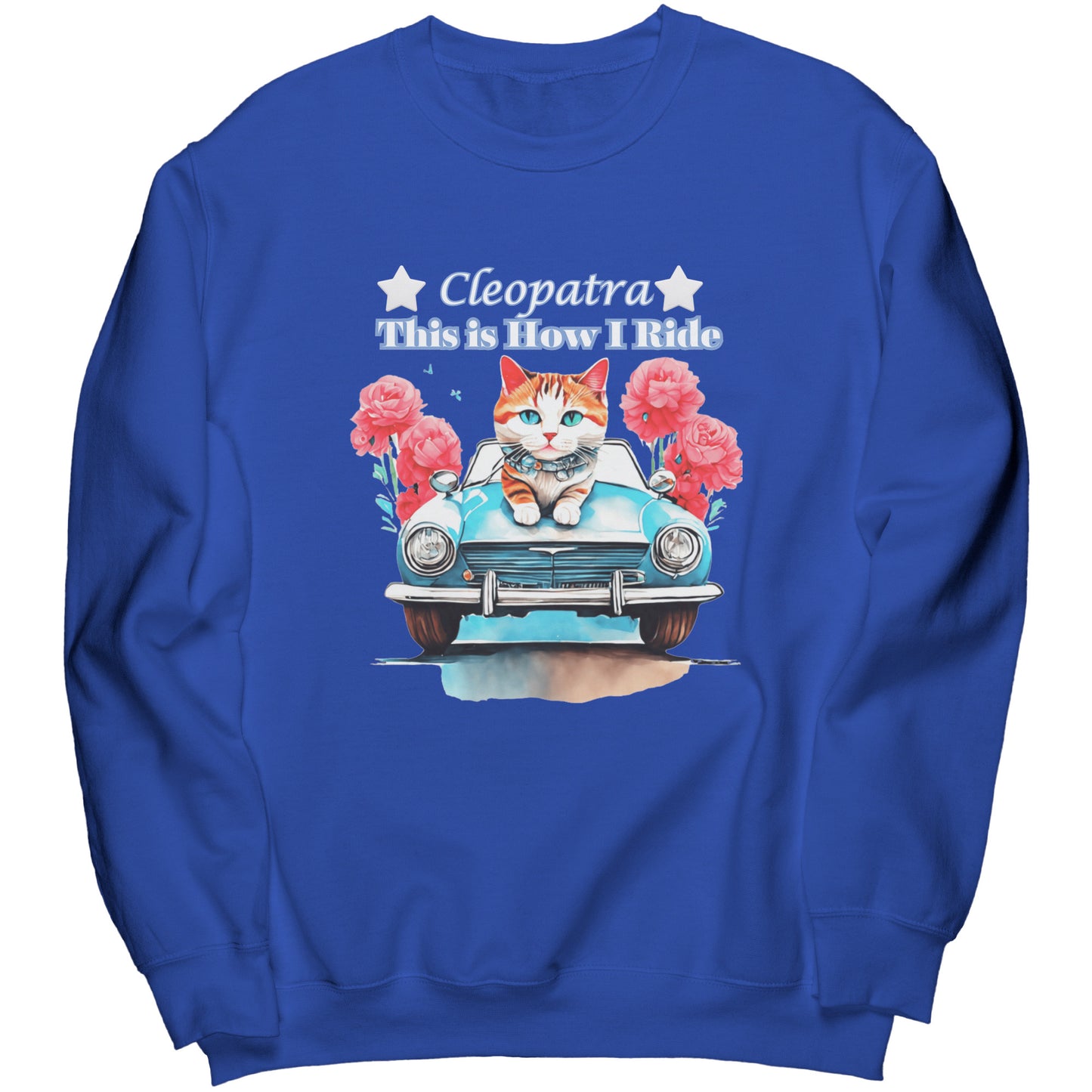 Sudadera de cuello redondo personalizada "Así conduzco"