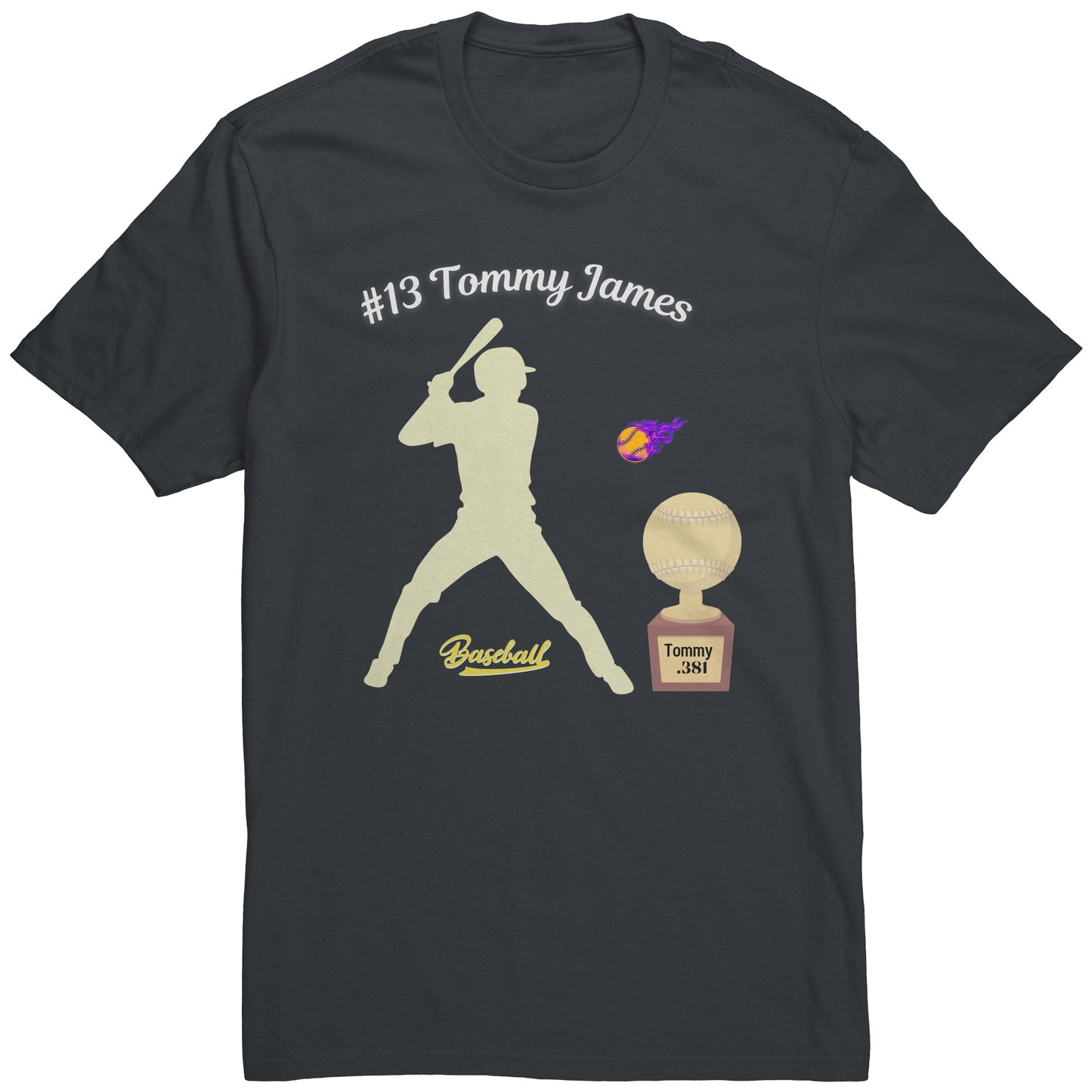 Camiseta de béisbol personalizada "Trofeo" para adultos