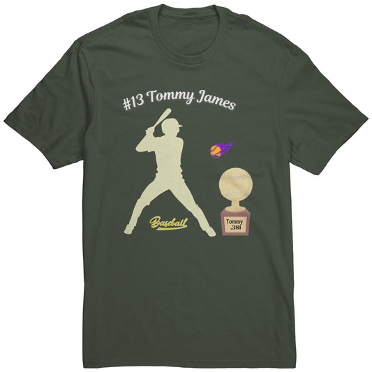 Camiseta de béisbol personalizada "Trofeo" para adultos