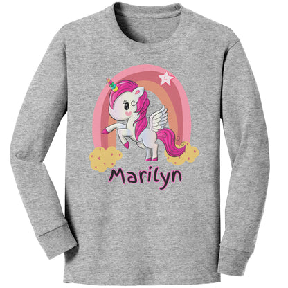 Personalized "Unicorn" Toddler (Girl) Long Sleeve T-Shirt