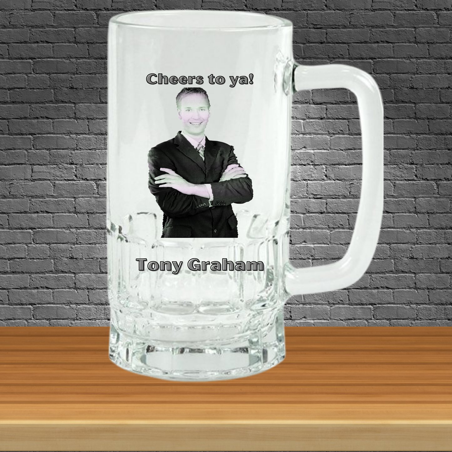 Personalized Photo Beer Stein