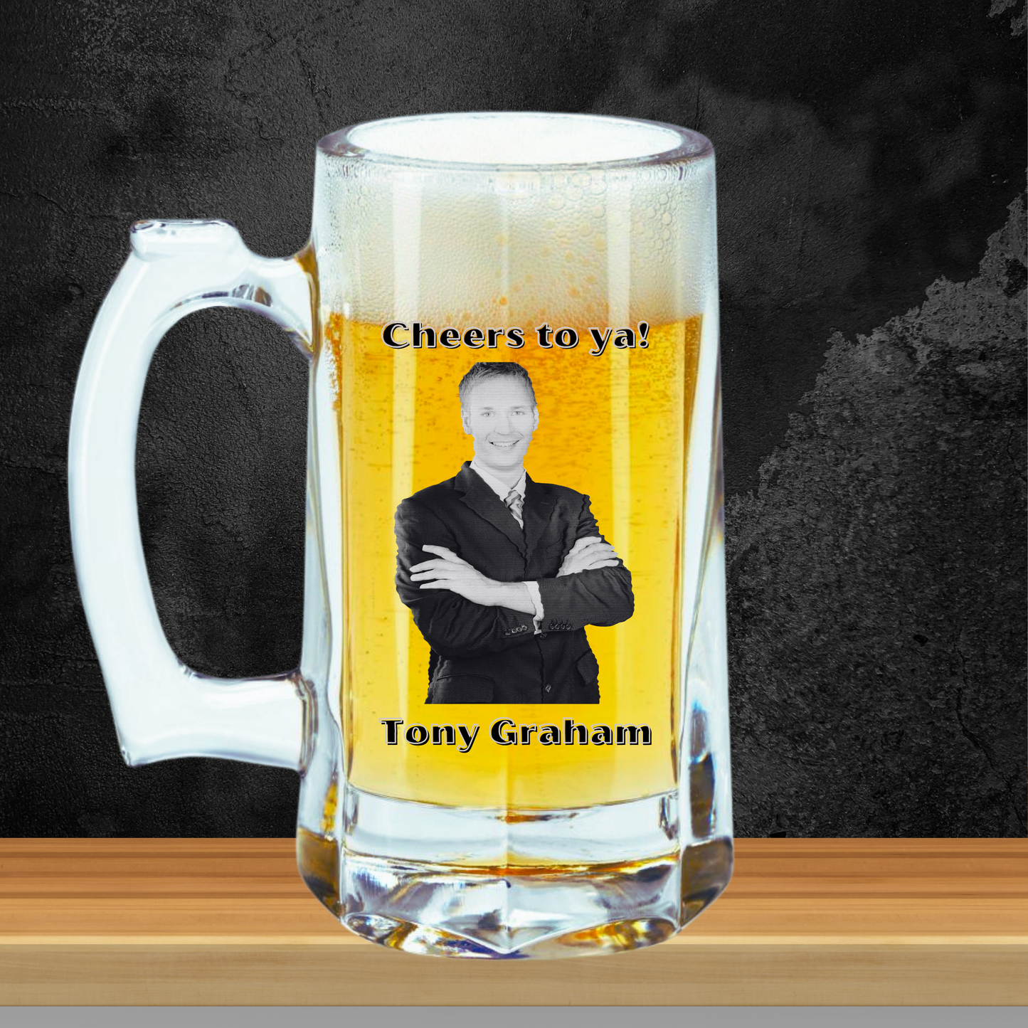 Personalized Photo Beer Stein