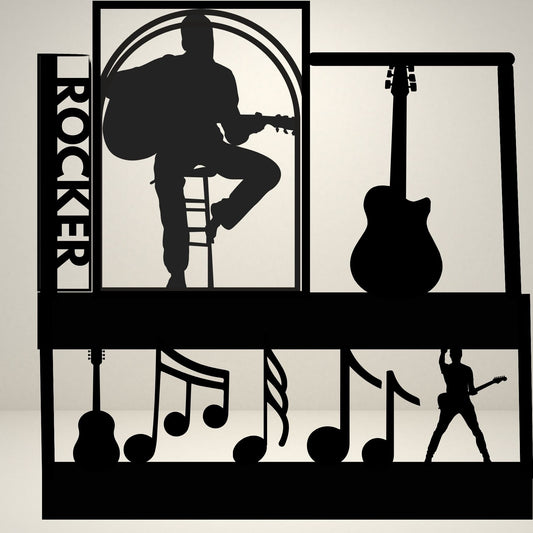 Personalized and Customized "Rocker" Laser-Cut Steel Wall Decor