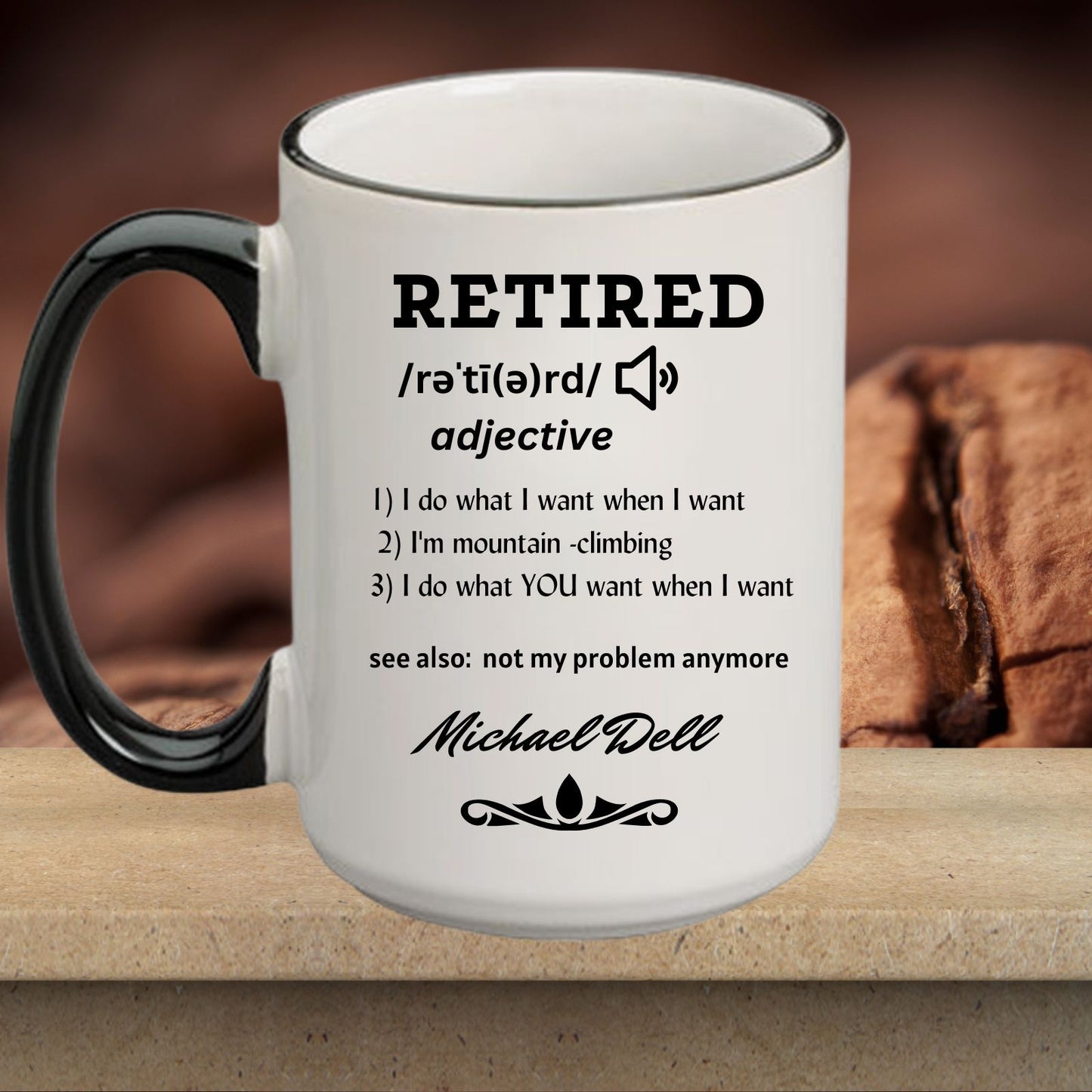 Personalized and Humorous Retirement Mug Gift