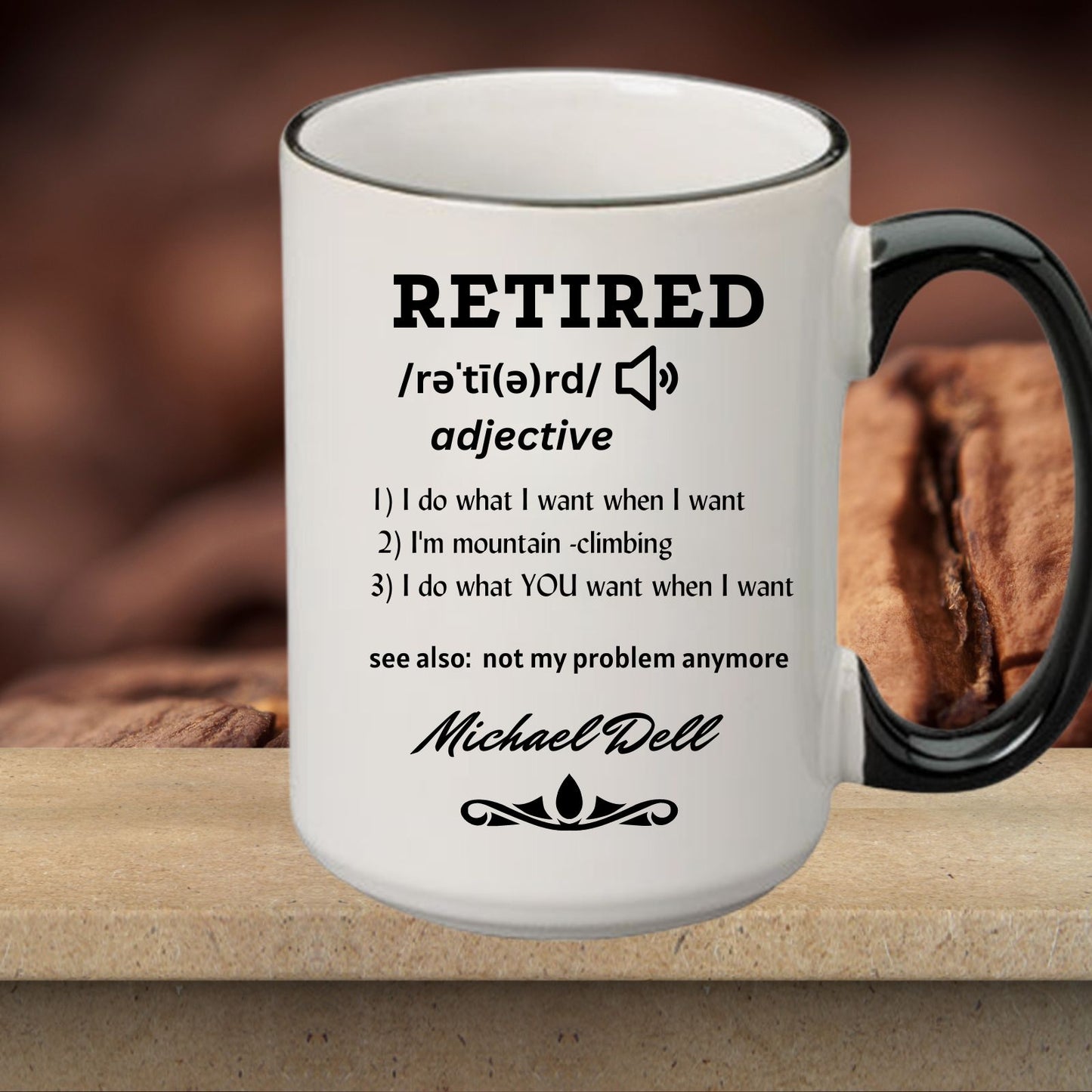 Personalized and Humorous Retirement Mug Gift