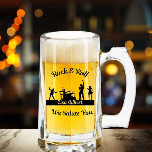 Personalized “Rock & Roll” Beer Stein