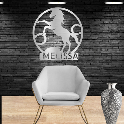 Personalized  and Customized "Horse" Steel Wall Decor