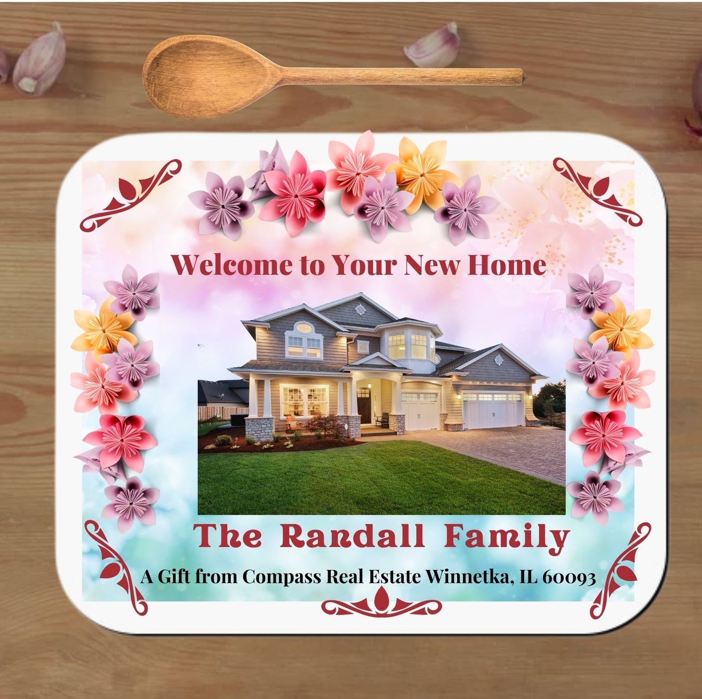 Photo "Welcome to Your New Home" Cutting Board