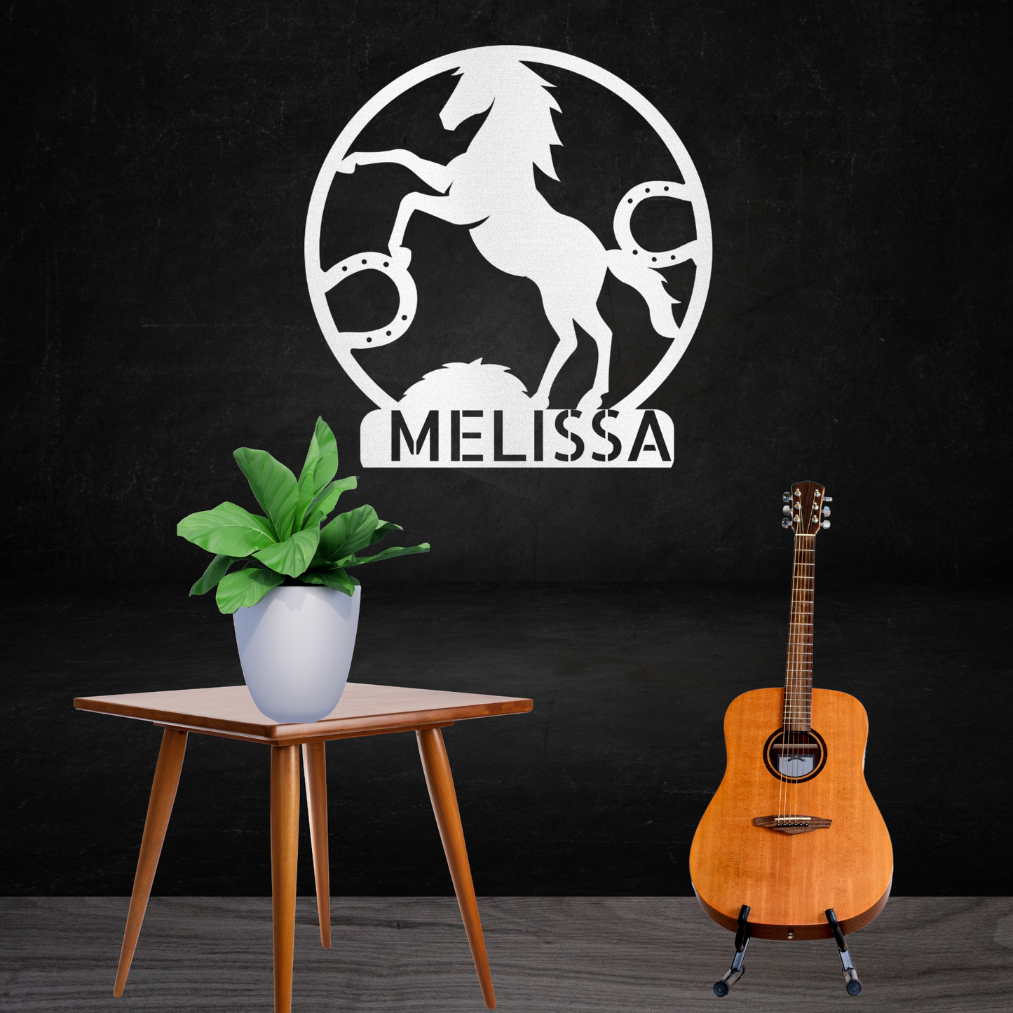 Personalized  and Customized "Horse" Steel Wall Decor