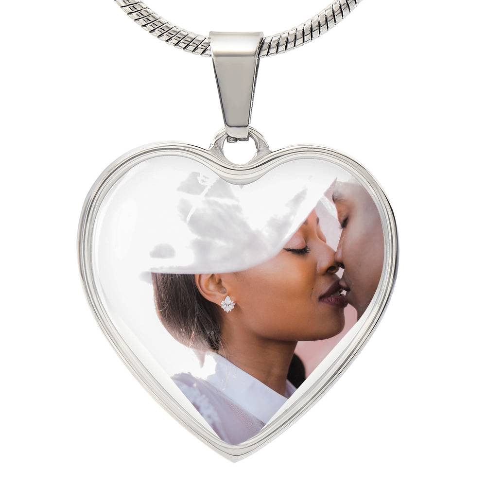 Personalized Photo Heart Necklace