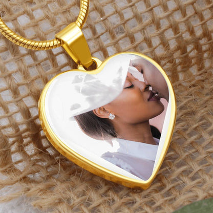 Personalized Photo Heart Necklace