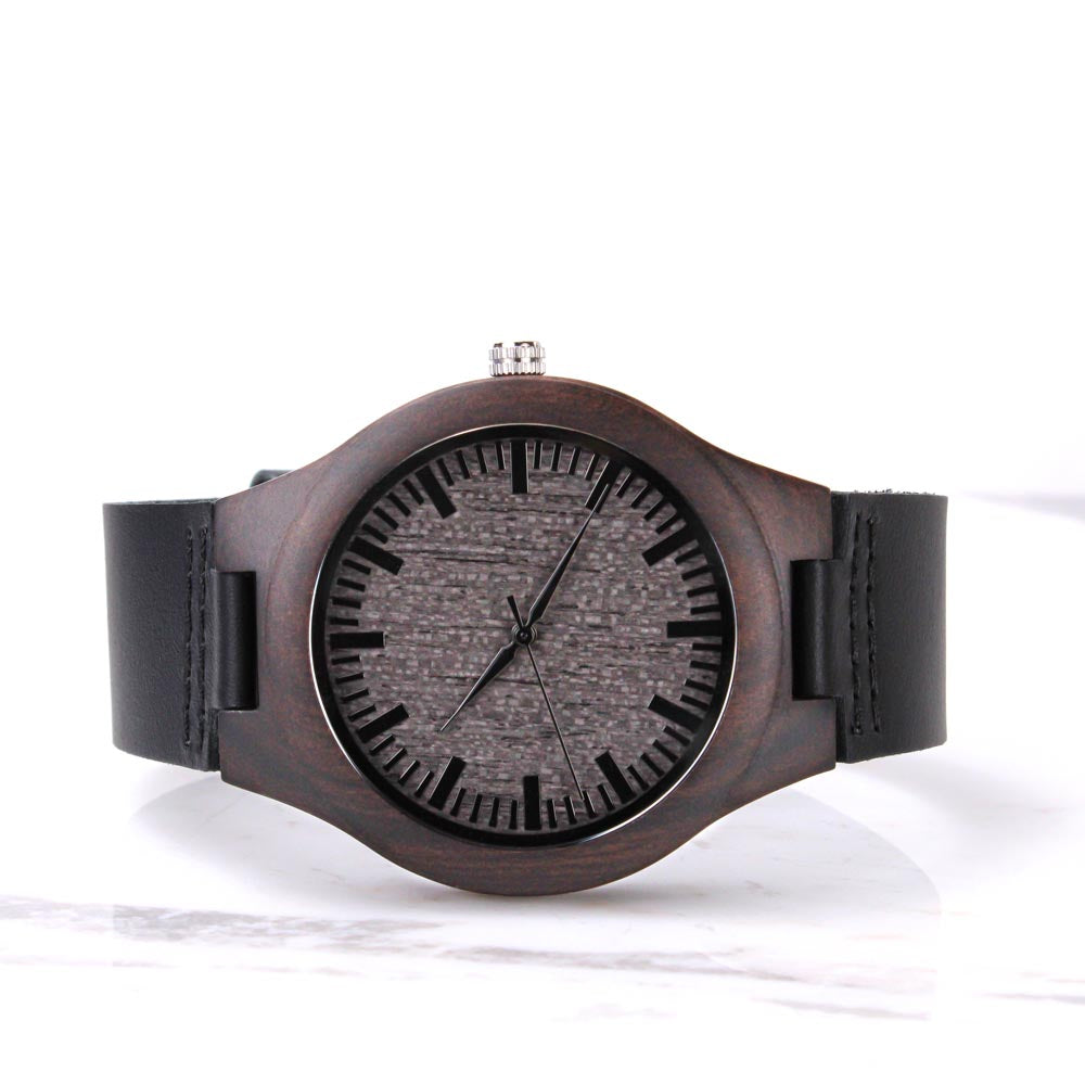 Personalized Engraved Wooden Watch for Groomsman