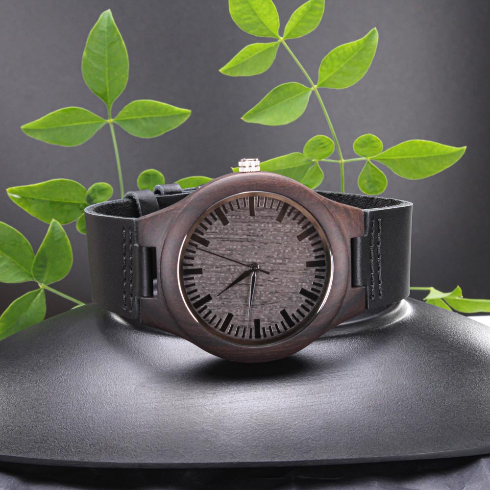 Personalized Engraved Wooden Watch for Groomsman