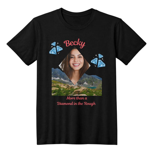 Personalized Photo Diamond in the Rough Tee