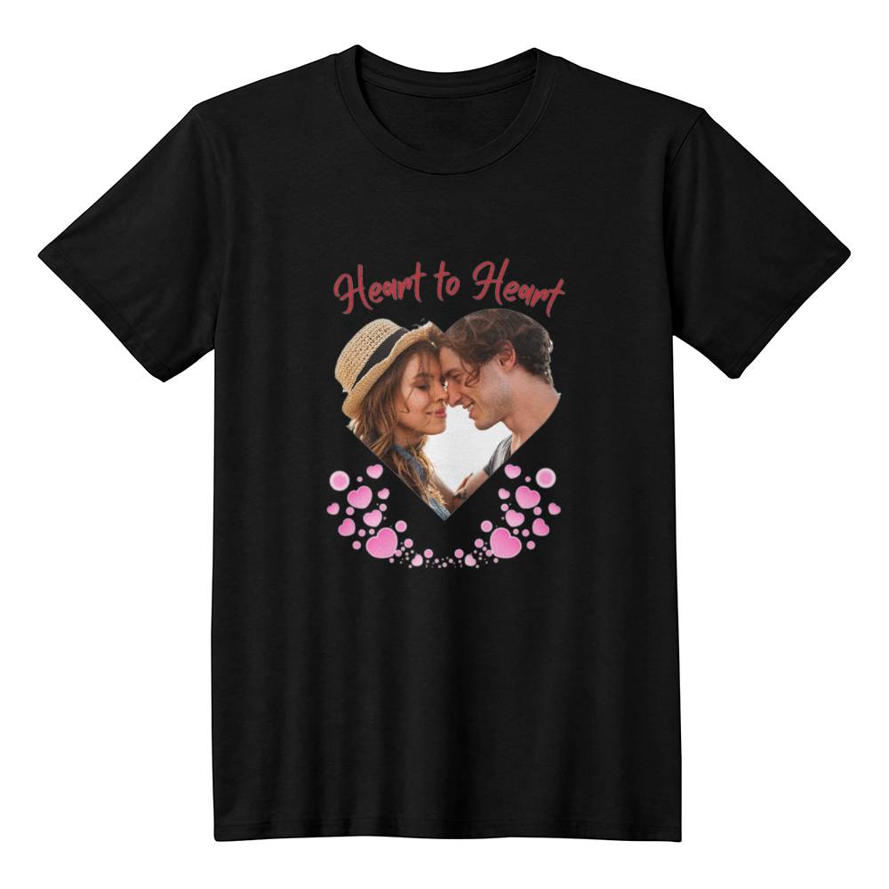 Personalized "Heart Shaped Photo of Couple"Tee