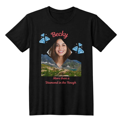 Personalized Photo Diamond in the Rough Tee